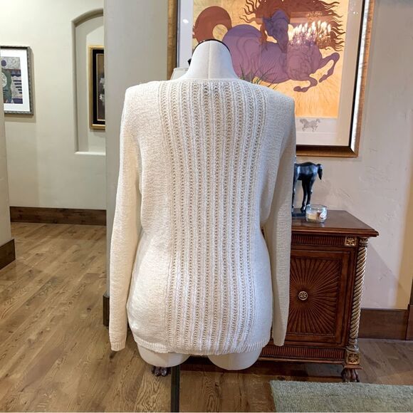 Rachel Zoe ‘Karla’ Sweater NWOT Cotton Blend Knit Ivory Womens Plus Sz XXL - Picture 9 of 16